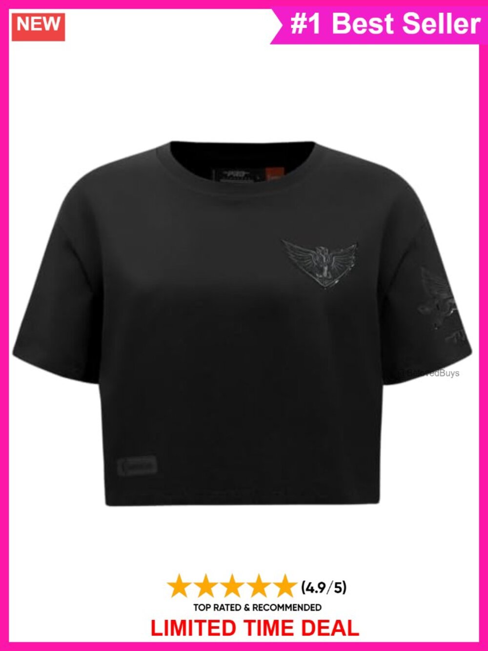 WNBA Classic Cotton Boxy Tee Short Sleeve Crew Neck Oversized
